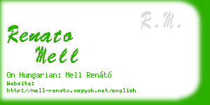 renato mell business card